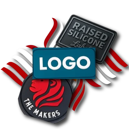 Custom Raised Silicone Labels USA